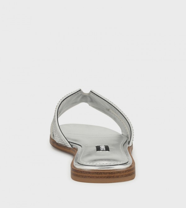 Nine West  ninewest-ramadan - Silver Flat Sandals