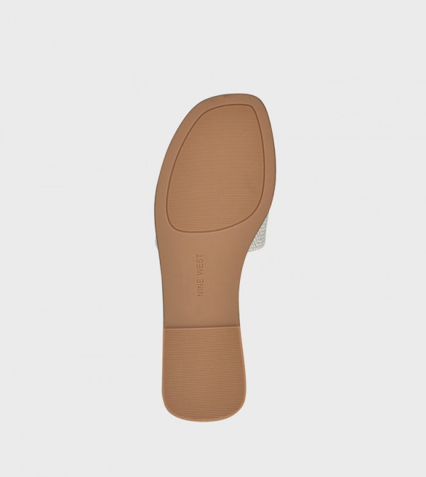 Nine West  ninewest-ramadan - Silver Flat Sandals