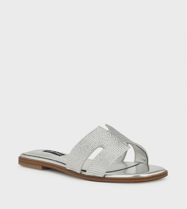 Nine West  ninewest-ramadan - Silver Flat Sandals