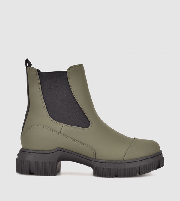 Nine West Fashion Heels - Green Ankle Boots