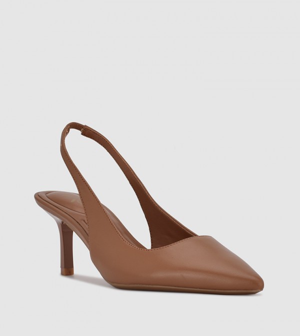 Nine West  Pumps - Beige Kitten Heels