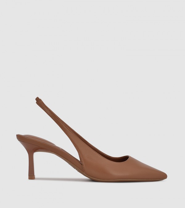 Nine West  Pumps - Beige Kitten Heels