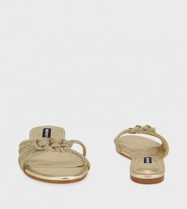 Nine West  ninewest-ramadan - Gold Flat Sandals