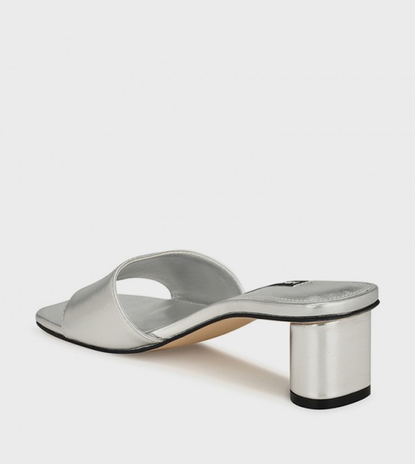 Nine West  ninewest-ramadan - Silver Block Heels