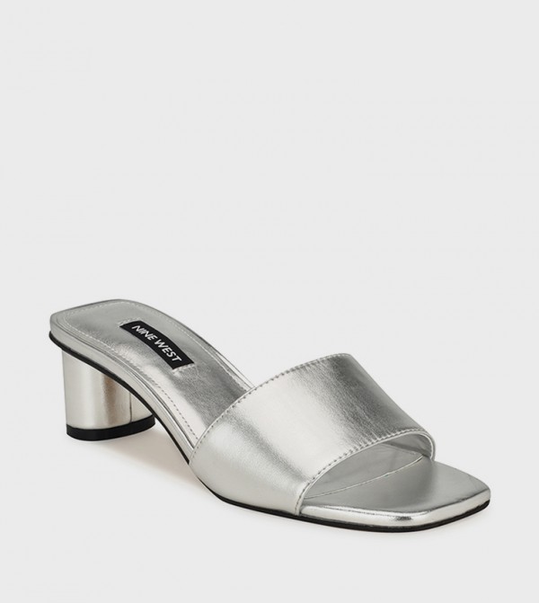 Nine West  ninewest-ramadan - Silver Block Heels