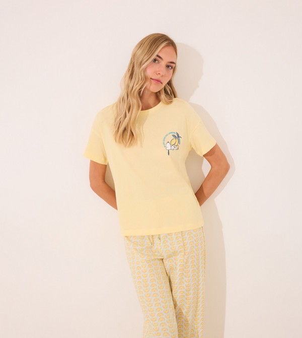 Women’secret  Sleepwears & Loungewears - Yellow Pyjama Set