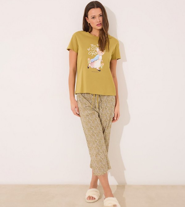 ويمينز سيكريت - أخضر Pyjama Set