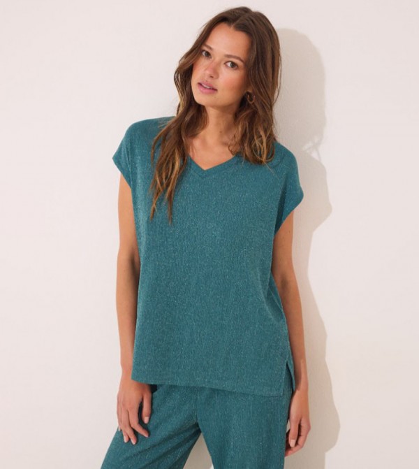 ويمينز سيكريت ويمينز سيكريت - أزرق مخضر Pyjama Set