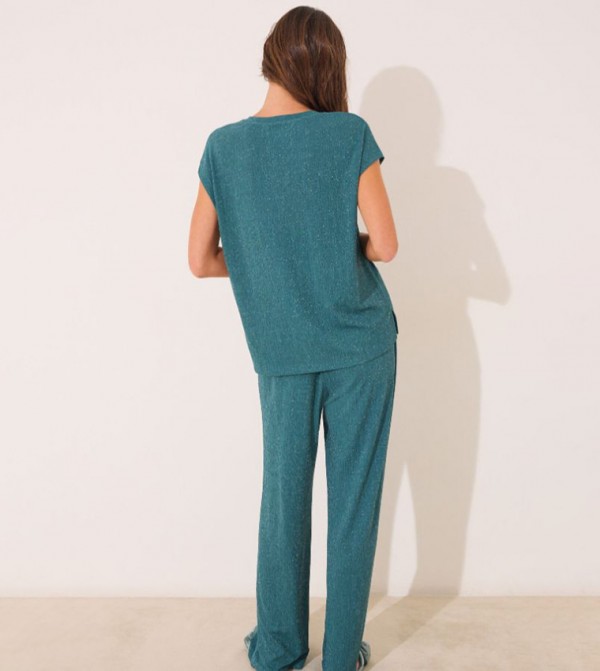 ويمينز سيكريت ويمينز سيكريت - أزرق مخضر Pyjama Set