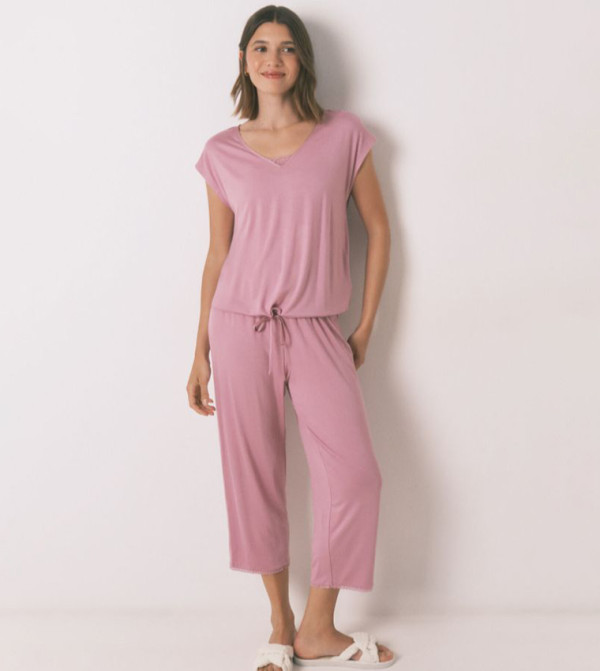 ويمينز سيكريت  ملابس نوم - وردي Pyjama Set