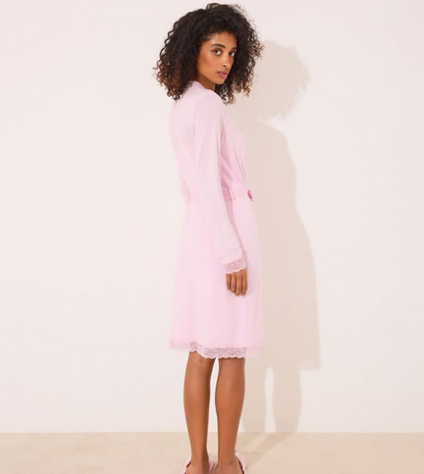 ويمينز سيكريت - وردي Night Robes & Kimonos