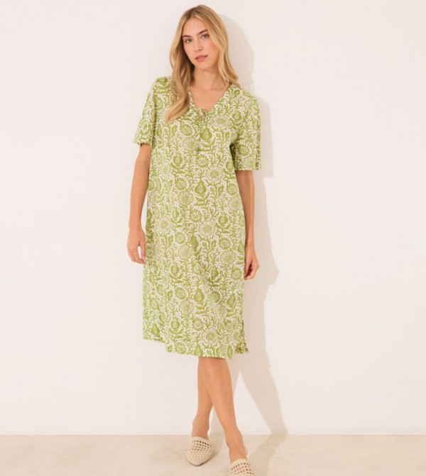 Women’secret Women - Green Night Dress & Gowns