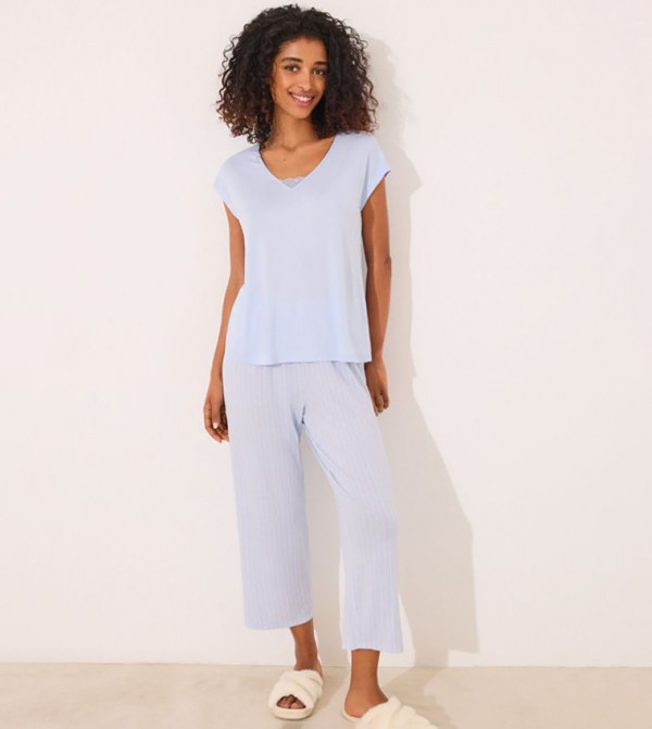 ويمينز سيكريت - أزرق Pyjama Set