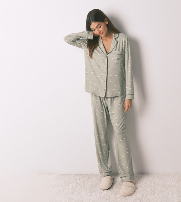 ويمينز سيكريت  - أخضر Pyjama Set