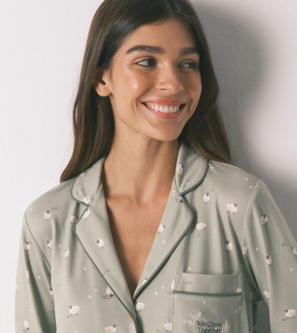 ويمينز سيكريت  - أخضر Pyjama Set