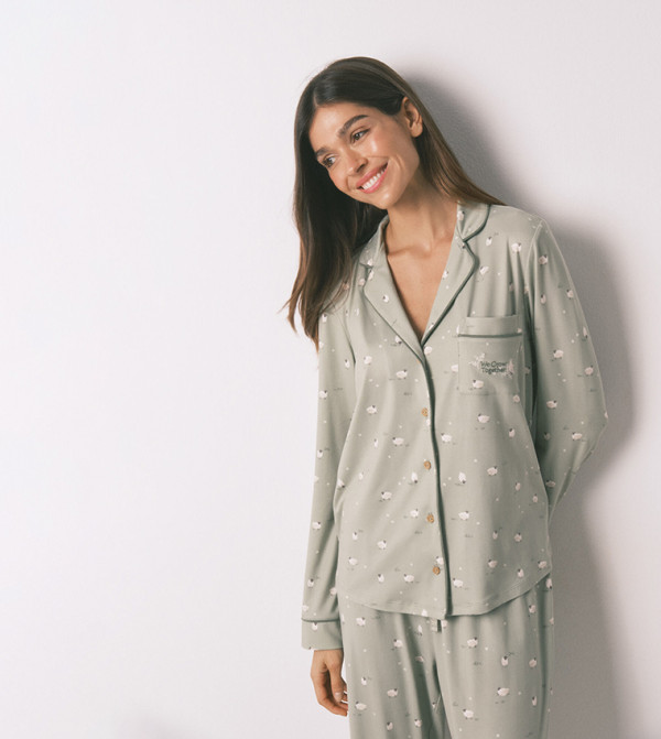 ويمينز سيكريت  - أخضر Pyjama Set