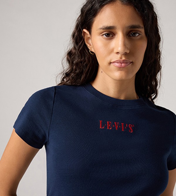 Levi's  Clothing - Navy Short Sleeve T-Shirts