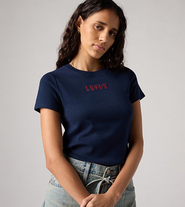 Levi's  Clothing - Navy Short Sleeve T-Shirts
