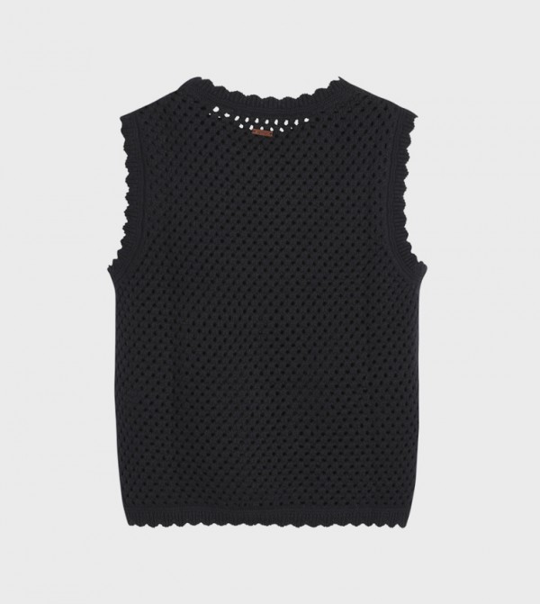 Levi's  Sleeveless Tops - Black Sleeveless Tops