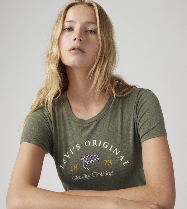 Levi's  Clothing - Green Short Sleeve T-Shirts