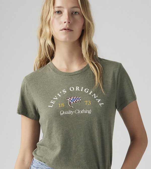 Levi's  Clothing - Green Short Sleeve T-Shirts