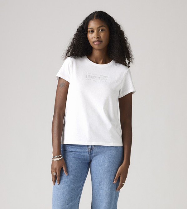 ليفايز  ملابس - أبيض Short Sleeve T-Shirts