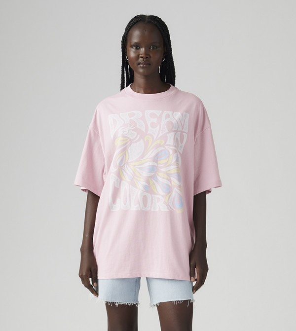 ليفايز  ملابس - وردي Short Sleeve T-Shirts