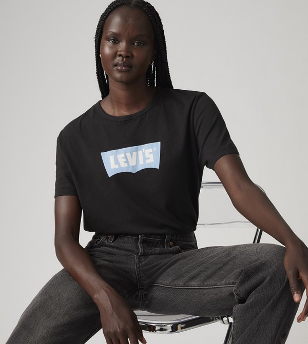 ليفايز  تيشيرتات - أسود Short Sleeve T-Shirts