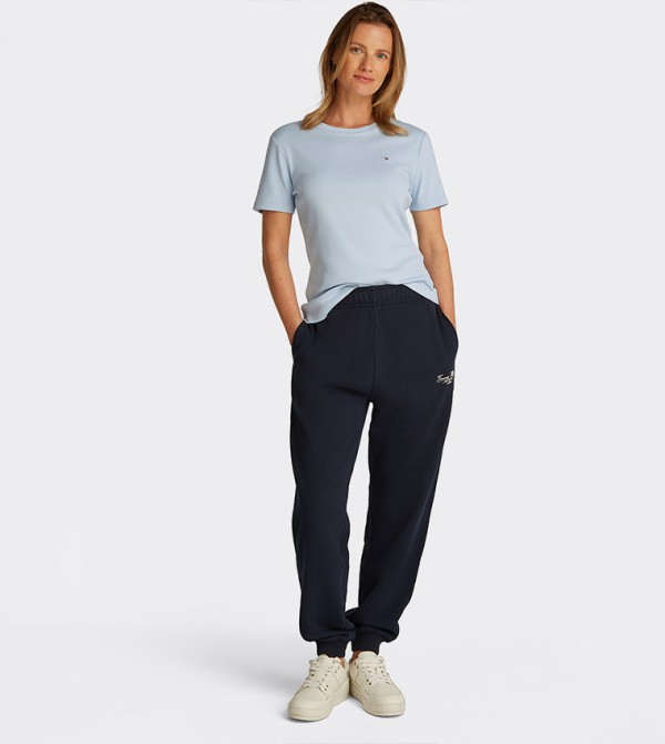 Tommy Hilfiger  T-Shirts - Blue Short Sleeve T-Shirts