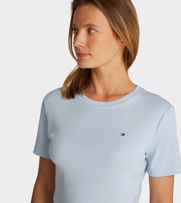 Tommy Hilfiger  T-Shirts - Blue Short Sleeve T-Shirts