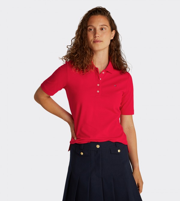 تومي هيلفيغر  تيشيرتات بولو - أحمر قمصان بولو