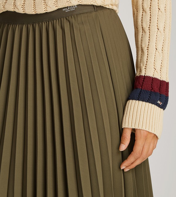 Tommy Hilfiger Skirts - Olive Midi Skirts