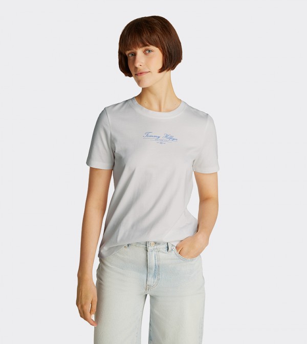 Tommy Hilfiger  T-Shirts - Grey Short Sleeve T-Shirts