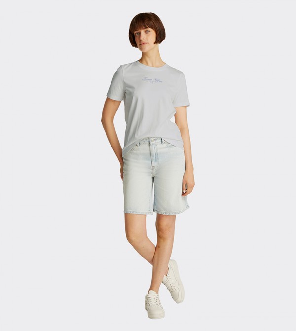 Tommy Hilfiger  T-Shirts - Grey Short Sleeve T-Shirts
