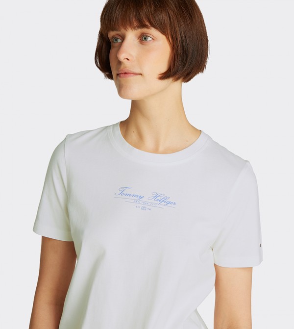 Tommy Hilfiger  T-Shirts - Grey Short Sleeve T-Shirts
