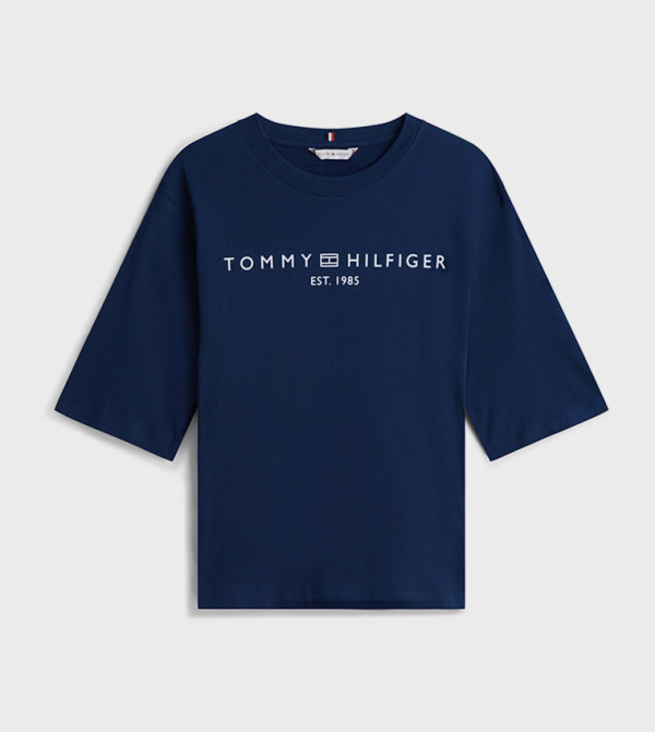 Tommy Hilfiger  T-Shirts - Navy Short Sleeve T-Shirts