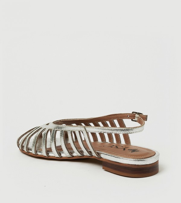Y.SO  - Silver Flat Sandals