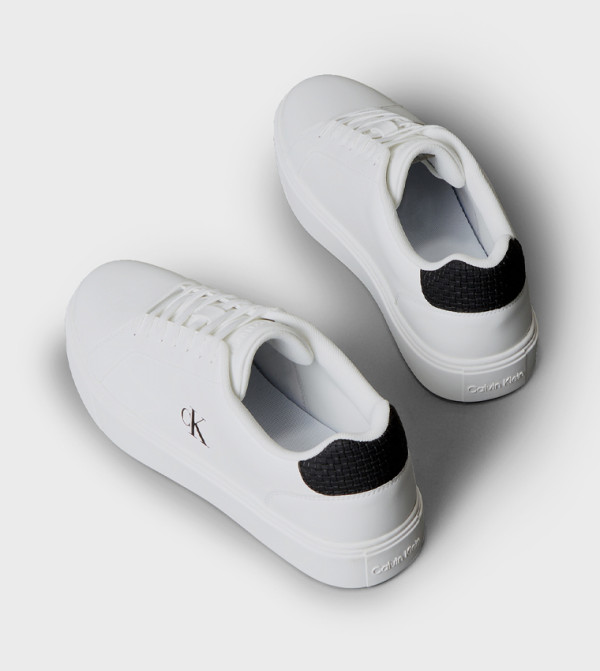 كالفين كلاين كالفين كلاين - أبيض أحذية برقبة منخفضة 