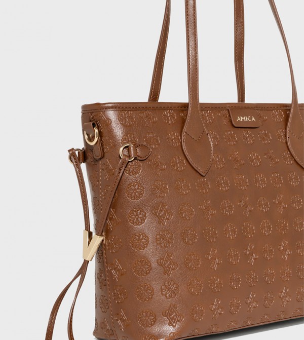Amica Amica - Brown Tote Bags