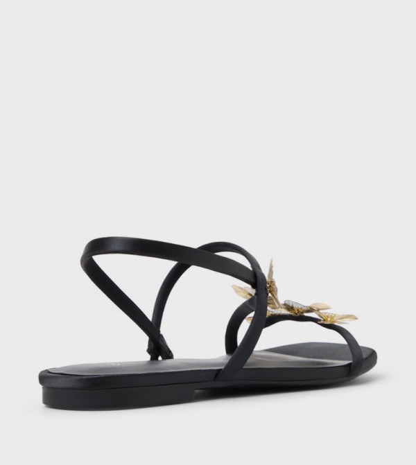 Call it Spring  Shoes - Black Flat Sandals
