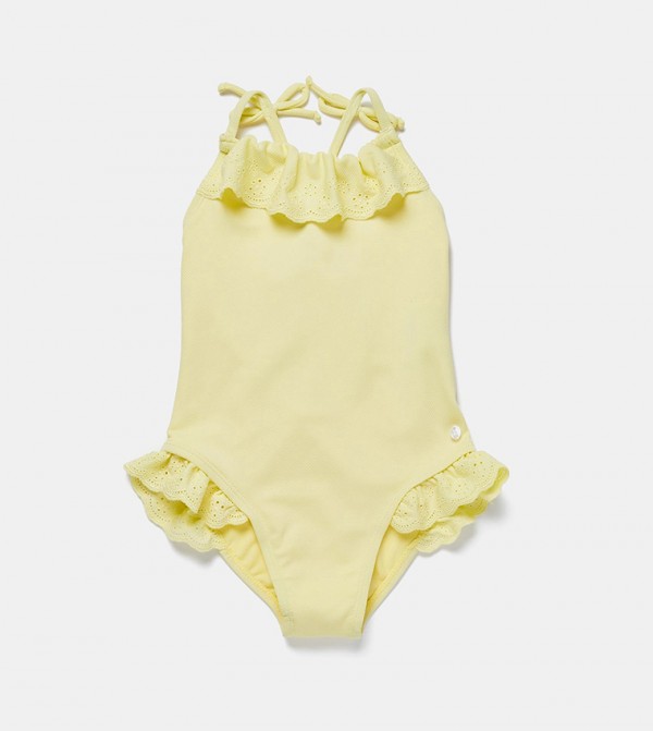 Zippy  Clothing - Yellow V Cut Swimsuit