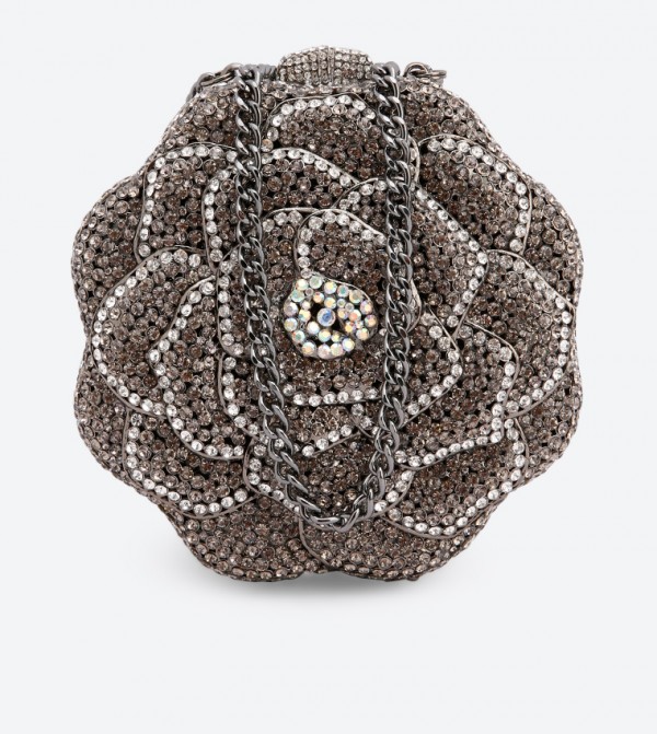 dune diamante clutch bag