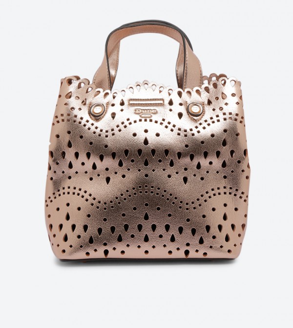 dune rose gold bag