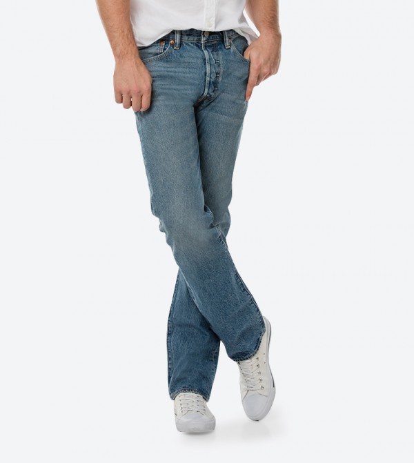 levi's 501 original fit stretch jeans
