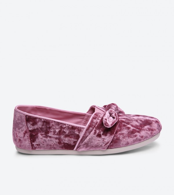 Toms Bow Details Classic Slip-Ons - Pink