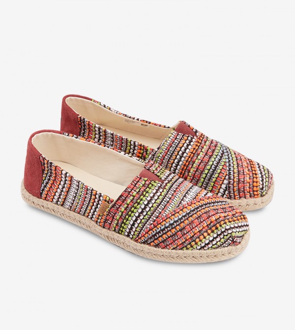 cherry tomato woven women's espadrilles