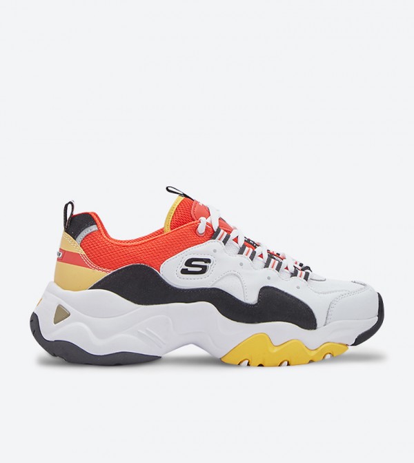 skechers d'lites orange