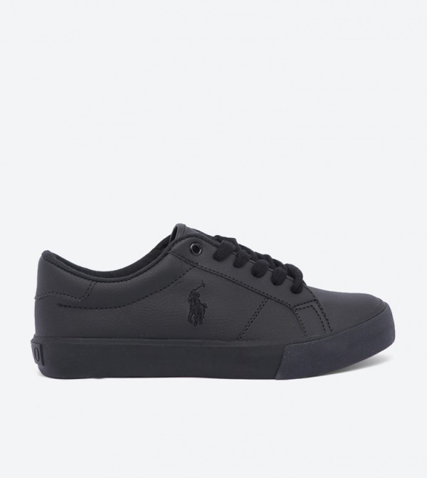 boys black ralph lauren trainers