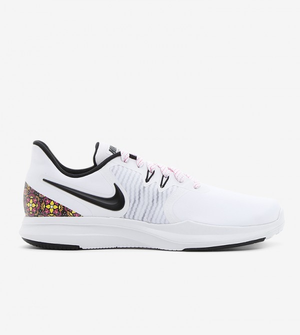 white laced shoes