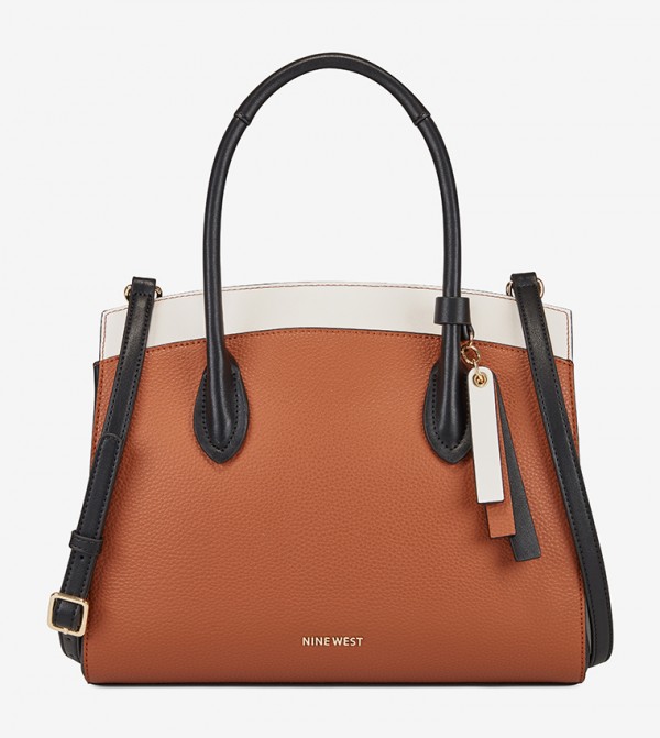 nine west charlize triple compartment satchel